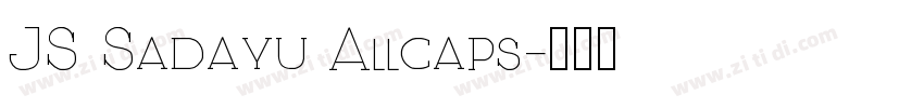 JS Sadayu Allcaps字体转换